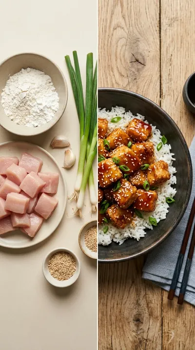 Sticky Sesame Chicken – Quick & Easy Weeknight Dinner - ready to serve