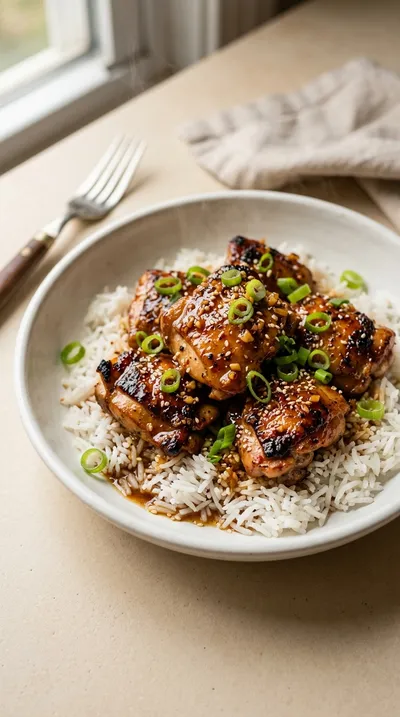 Honey Garlic Boneless Chicken Thighs