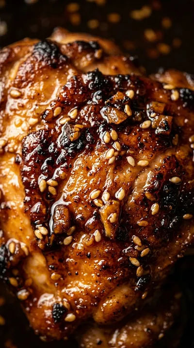Honey Garlic Boneless Chicken Thighs - ingredients preparation