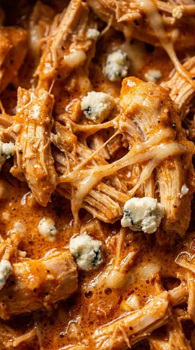 Buffalo Chicken Dip in a Crock Pot - ingredients preparation