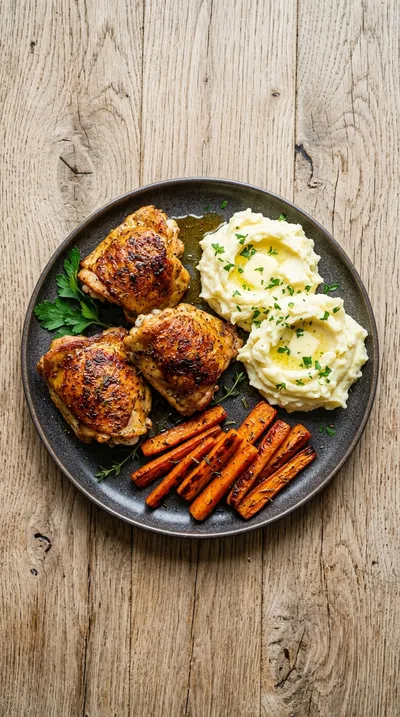 Oven Baked Chicken Thighs – Easy Weeknight Dinner - ingredients preparation