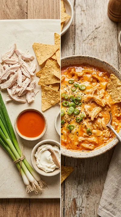 Slow Cooker Buffalo Chicken Dip - ready to serve