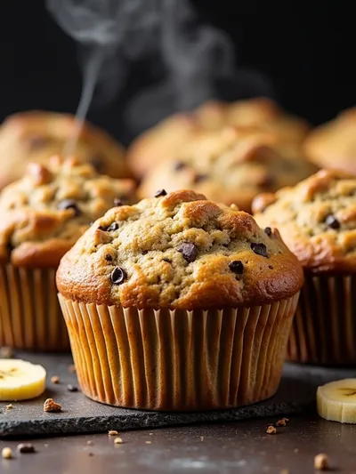 Moist Banana Bread Muffins