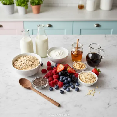 Basic Overnight Oats Recipe - cooking process