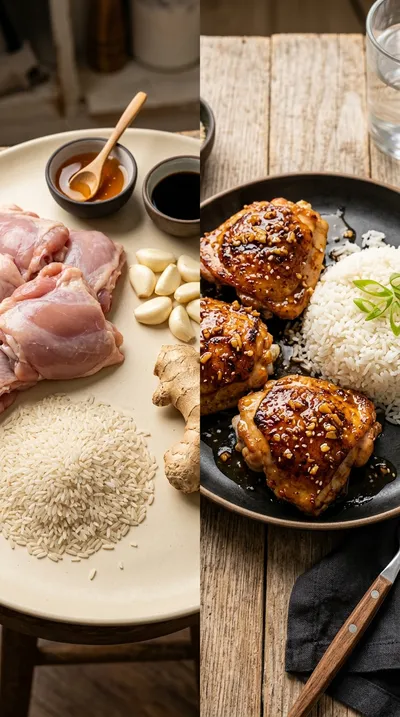 Honey Garlic Chicken Thighs – Easy One-Pan Dinner - ready to serve