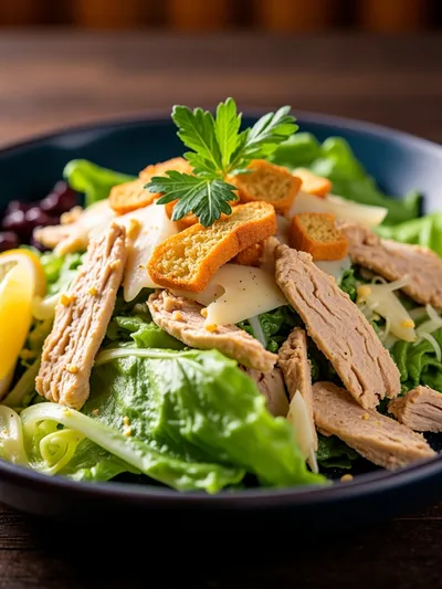 Chicken Caesar Pasta Salad - cooking process
