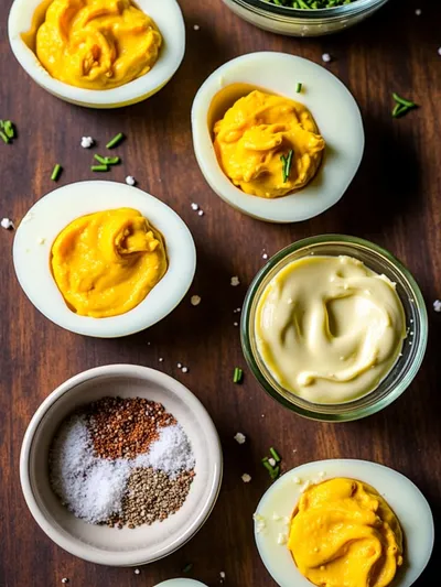 Deviled Eggs: Classic Easy Brunch Recipe - ingredients preparation