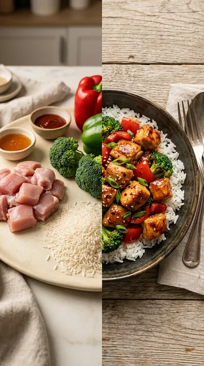 Firecracker Chicken: Spicy Sweet One-Pan Dinner - ready to serve