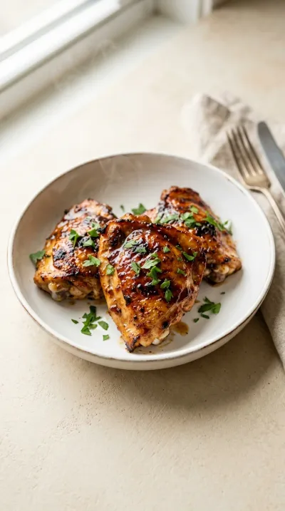 Caramelized BBQ Chicken Thighs