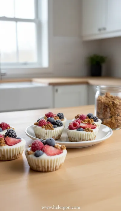 Frozen Yogurt Granola Cups