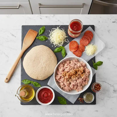 High Protein Turkey Pizza Rolls - cooking process