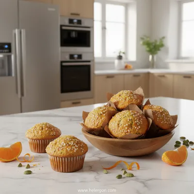 Orange Cardamom Muffins – Soft, Citrus‑Spiced Treat