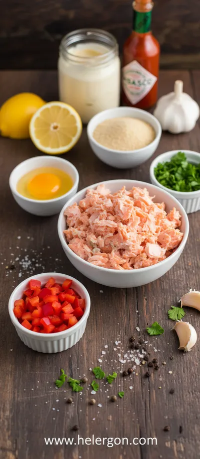 Salmon Patties With Homemade Tartar Sauce - cooking process