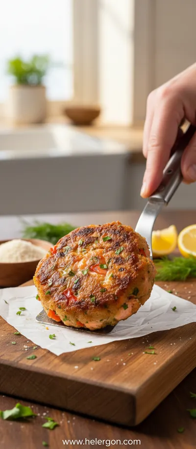 Salmon Patties With Homemade Tartar Sauce