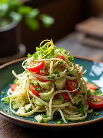 Easy Shirazi Salad Recipe - cooking process
