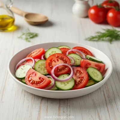 Tomato Cucumber Onion Salad