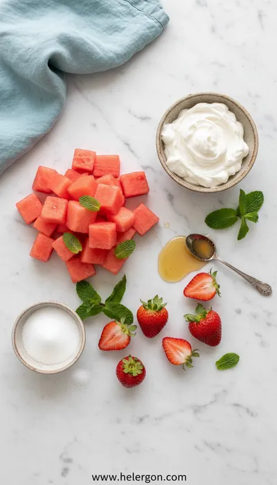 Watermelon Cake Recipe - cooking process
